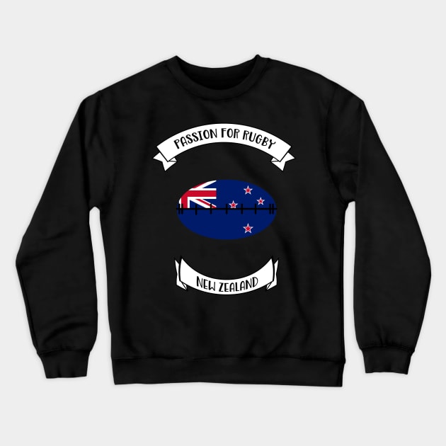 New Zealand rugby design Crewneck Sweatshirt by Cherubic